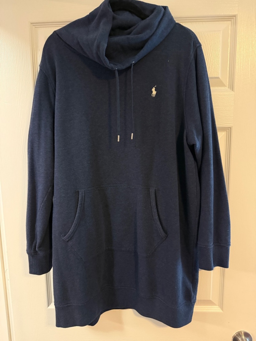 Polo by Ralph Lauren Navy Cowl Neck Pullover Dress